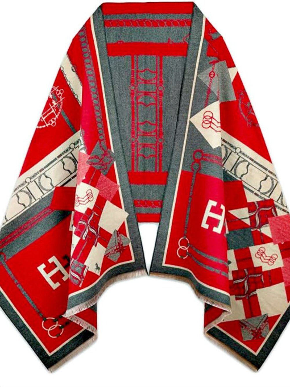 NEW! LUXURY CASHMERE BLEND VIBES WRAP SCARF SHAWL BLANKET